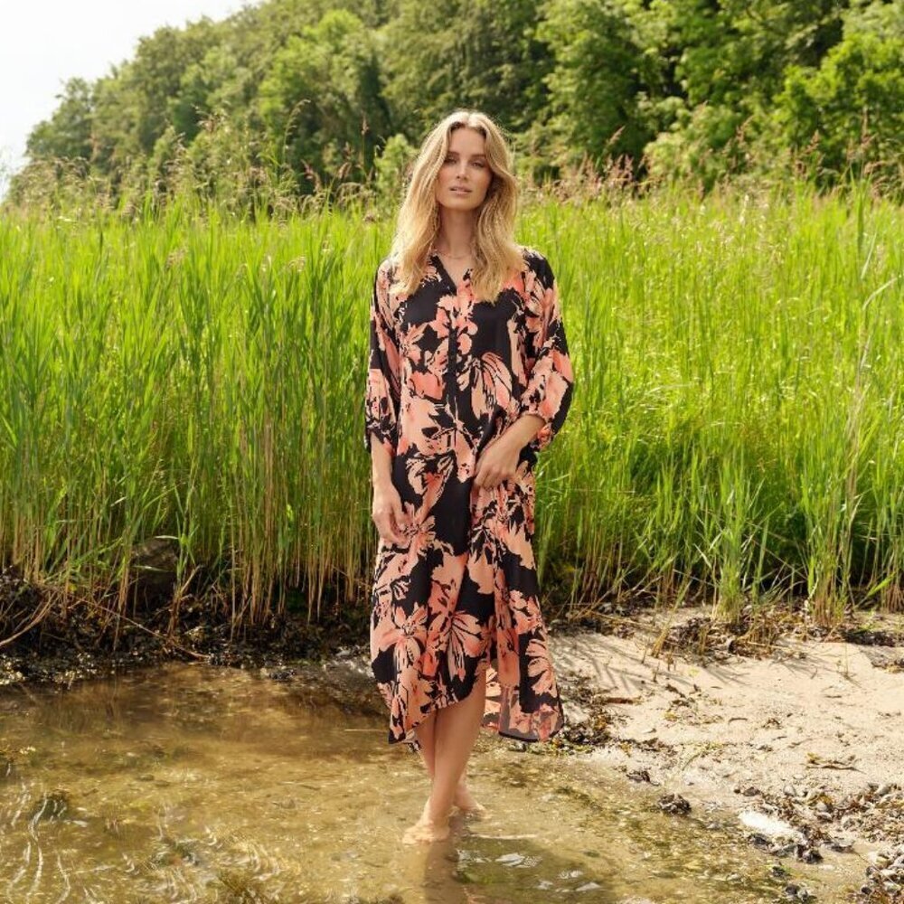 Nwt Soya Concept Peach Floral Dress